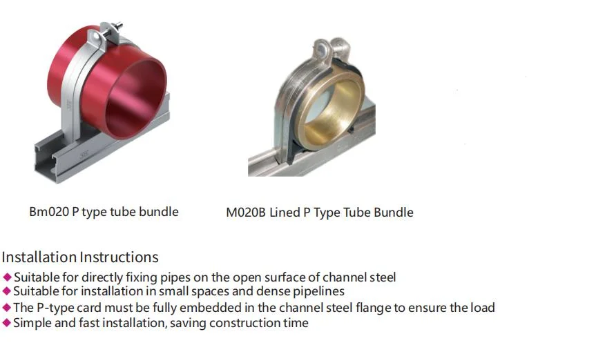 Strut Rigid Steel Conduit Strut Channel Pipe Clamps