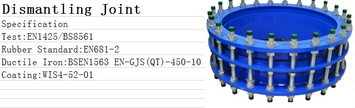 Double Flanged Ductile Iron Cast Iron Dismantling Joint Pipe Fitting