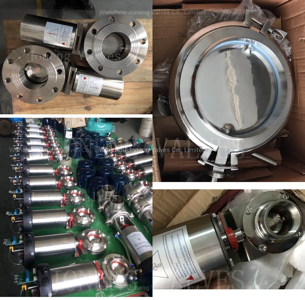 Stainless Steel Sanitary Sanitaire Food Grade Milk Pneumatic Vacuum Butterfly, Diaphragm, Safety Relief Valve, Ball Control Valve (JN-BV1001)